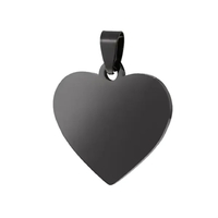 Heart style stainless steel pet tag plus laser engraving on 1... from ASI...