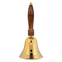 Brass School Bell with Wooden Handle... from ASI 92531 Unique Custom Products...