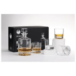 850ml Round Glass Decanter Set w/ Four 9 oz. Glasses