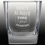 10.5 oz. Square on the Rocks Glass