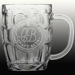 20 oz. Beer Mug with Oval Engraving Area and Handle
