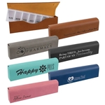 9.75" x 2.5" Gray Leatherette Pill Box