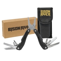 Bison River 4" Black 13 Function Multi Tool w/ Nylon Sheath