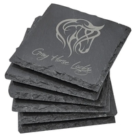 Slate Coaster Set 6 Piece... from ASI 92531 Unique Custom Products / UCP