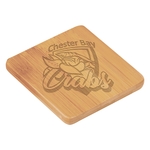 3.5" Round Bamboo Coaster