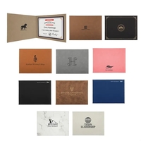 12" x 9" x 0.5" leatherette certificate holder with laser engraving.... from...