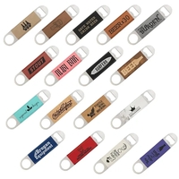 7" x 1.5" x 0.125" leatherette and metal bottle opener with... from ASI 92531...