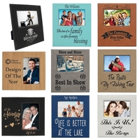 Photo frame made of premium leatherette measuring 4" x 6" for... from ASI...