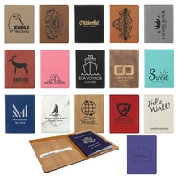 5.5" x 4.5" x 0.0625" leatherette passport holder.... from ASI 92531 Unique...