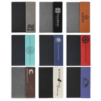 9" x 7" engraved premium leatherette and canvas portfolio.... from ASI 92531...