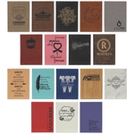 7" x 9.75" Dark Brown Leatherette Journal with Lined Notepad