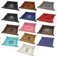 Premium snap tray made of leatherette material and measuring 6" x... from ASI...