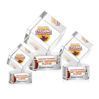 The Burrill VividPrint™ Award on Base is a perfectly polished cube... from...