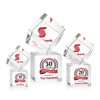 The Burrill VividPrint™ Award on Base is a perfectly polished cube... from...