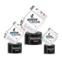 The Burrill VividPrint™ Award on Base is a perfectly polished cube... from...