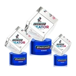 Burrill VividPrint™ Award on Marvel Base - Blue