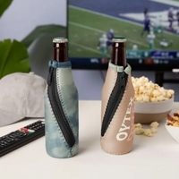 Bottle suit with zipper and sewn-in bottom. Customizable colored stitching...