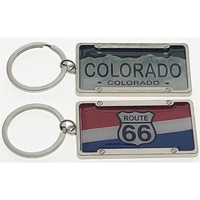 These License Plate Frame Key Tag is available in silver color.... from ASI...