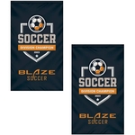3' x 5' Double Sided Embroidered Banner with Pole Sleeve
