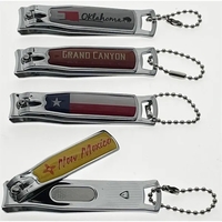 Nickel plated steel nail clipper key tag.... from ASI 40610 Perry Blackburne...