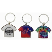 T-shirt key tag is made from zinc alloy.... from ASI 40610 Perry Blackburne Inc