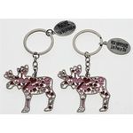 CLOSEOUT - Multi-Colored Moose Key Tag