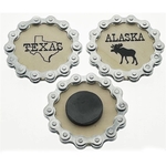 CLOSEOUT - Bike Chain Wood Magnet