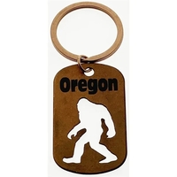 Zinc alloy made Vintage Copper Dog Tag Key-Tag - Bigfoot.... from ASI 40610...
