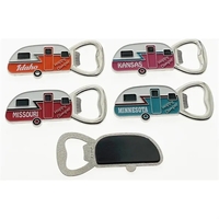 Happy Camper Bottle Opener Magnet