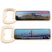 3 9/16" long x 1 7/16" Rose Gold Panoramic View Bottle... from ASI 40610...