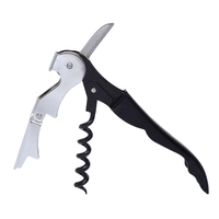 Double Hinge Customizable Corkscrew Black