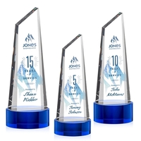 Akron VividPrint™ Award on Base - Blue