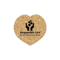 Heart Cork Coaster 4HT