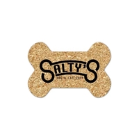 Dog Bone Cork Coaster