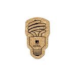Fluorescent Bulb Cork Coaster