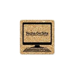 Square Computer Cork Coaster