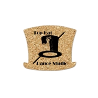 Top Hat Cork Coaster