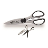 Cut away household jobs with these slice-it scissors featuring stainless...