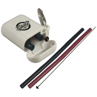 Traveler's Silicone Straw with Carabiner Case