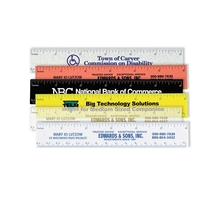 6" ideal pocket ruler made of rugged plastic with calibrations in... from ASI...