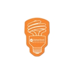 Energy Bulb Shammy Coaster