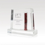 Vault Crystal Award - Encased Design 7"