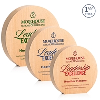 The **1.5" thick** wooden freestanding Westgrove Award is a contemporary...