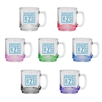 9 oz. glass coffee mug with handle. Versatile enough for coffee,... from ASI...