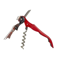 Double Hinge Customizable Corkscrew Red