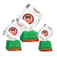 The Burrill VividPrint™ Award on Base is a perfectly polished cube... from...