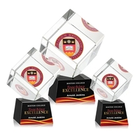 The Burrill VividPrint™ Award on Base is a perfectly polished cube... from...