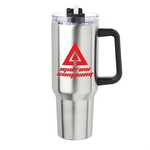 40 oz. Pinnacle Stainless Steel Travel Mug (1 Color Imprint)