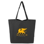 Black Jumbo 10oz Cotton Tote Bag