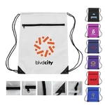 Velocity Zippered Drawstring Backpack
